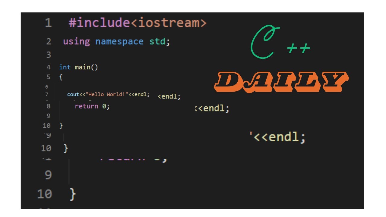 beginner c++ program | learning c++ - YouTube