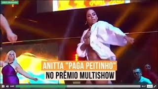 ANITTA PAGA PEITINHO EM PREMIAÇÃO DO MULTISHOW PARTE 2