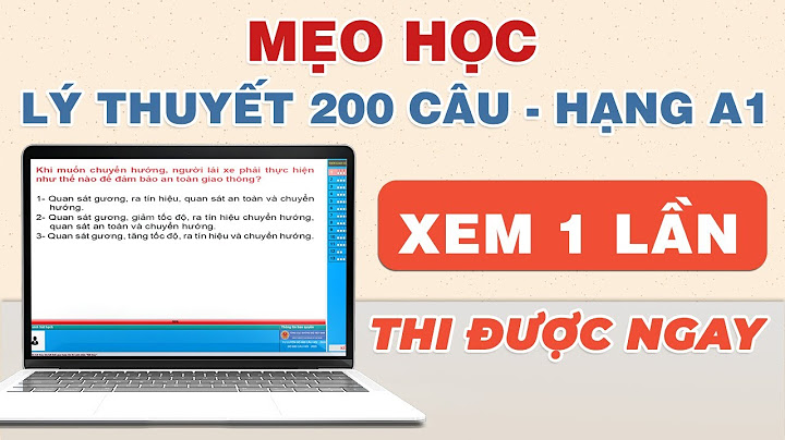 Câu hỏi lý thuyết thi lái xe máy thanh hóa