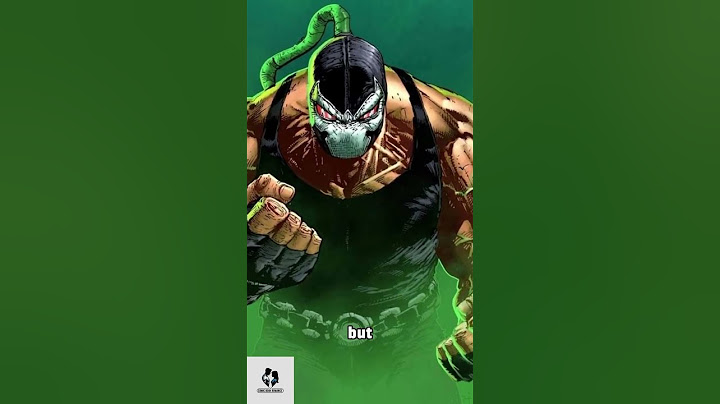 He Broke Batman's Back – The Rivalry of Batman and Bane