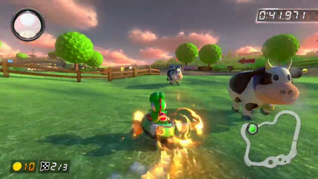 Wii Moo Moo Meadows [150cc] - 1:23.964 - k (Mario Kart 8 Deluxe