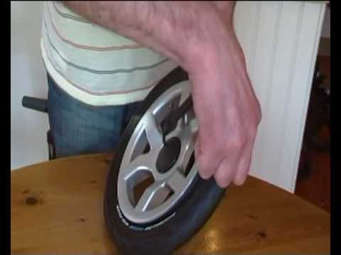 removing a pram tyre 1