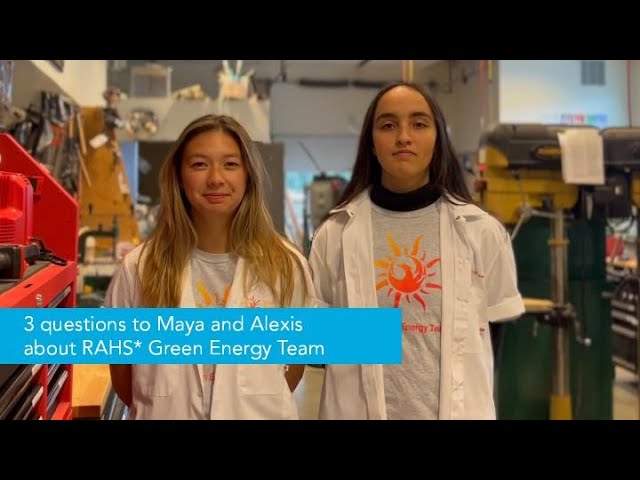Watch Solvay supports RAHS Green Energy Team on YouTube.