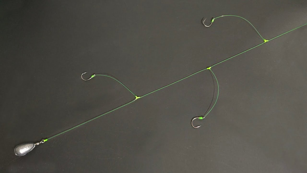 How to Tie No Tangle 3 Hook Fishing Line YouTube