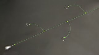 : How to Tie No Tangle 3 Hook Fishing Line