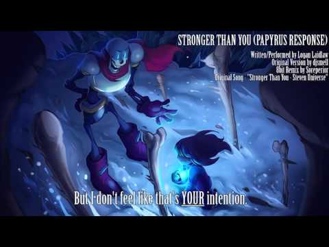 Stronger Than You Papyrus Response Undertale Parody Youtube - stronger than you undertale roblox id