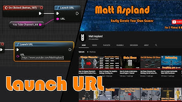 How To Launch An External URL | On Button Press/Invisible Button - Unreal Engine 4 Tutorial