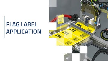 Flag label application. Automation of the process
