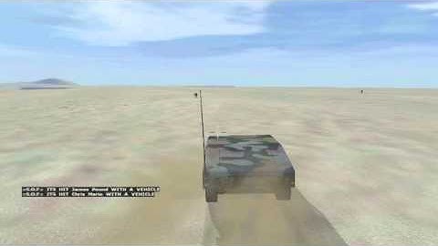 OFP - kill with a vehicle test