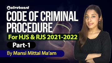 Code of Criminal Procedure Revision Series | Part-1 | HJS & RJS 2021-2022 | AIBE 2021 | Mansi Mittal