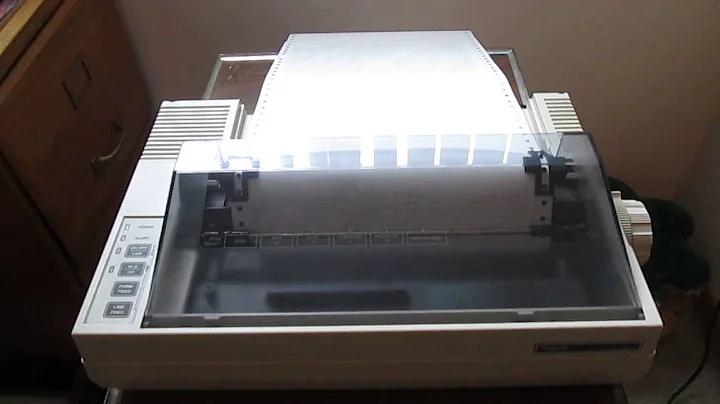 Tandy DMP-132 Dot-Matrix Printer Self Test