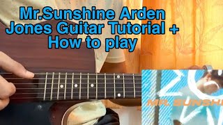 Arden Jones - Mr.Sunshine // Easy Guitar Tutorial, Lesson, Chords