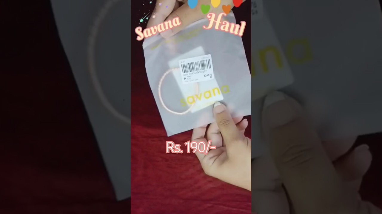 Savana Accessories Haul ★#savana #urbanic #explore #accessories #foryou #shopping #ytshorts  #shorts