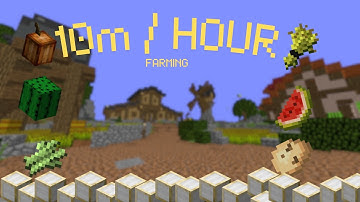HOW TO MAKE 10 MILLION COINS PER HOUR FARMING (Hypixel Skyblock)