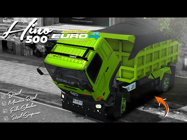 Akhirnya Rillis❕Mod Bussid Dump Truck Hino 500 Muatan Real Terbaru || Bus simulator Indonesia class=