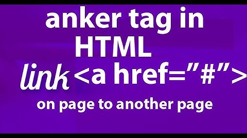 How to link one page to another page in HTML
