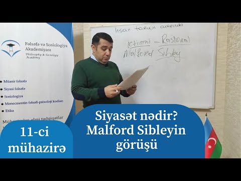 Mail Yaqub - Siyasət nədir? Malford Sibleyin görüşü. İnsan tarixin axarında. 11-ci mühazirə