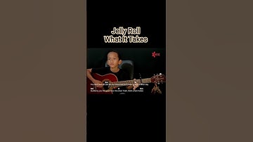 Thumbnail of Jelly Roll - What It Takes Guitar Chords Cover #shorts