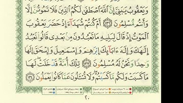 سورة البقرة صفحة ٢٠ مصحف التجويد