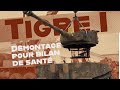 Démontage du char TIGRE I du Musée des Blindés de Saumur en vue d&#39;une possible restauration.