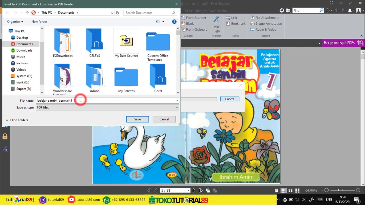 Cara menghapus atau memotong halaman file pdf | tutorial89 - YouTube