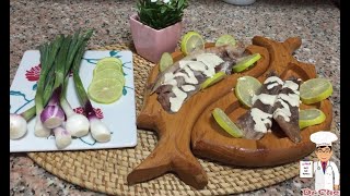 ازاي تخلي و تحضر الرنجه بالخل والليمون  herring fish preparation with vinegar and lemon