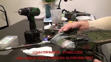 TANK BARREL STABILIZATION  LEOPARD 2A6 TAMIYA 56020 deutsche panzer lauf stabilisierung