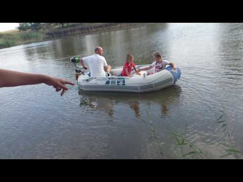 testing the boat