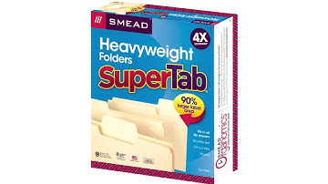 Smead SuperTab Heavyweight Folders | Filing Folders