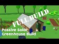 Passive solar greenhouse  full build walk though  homestead latvia
