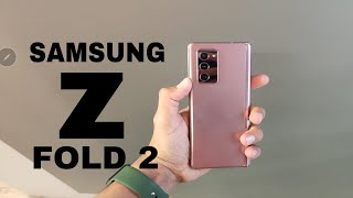 SAMSUNG GALAXY Z FOLD 2 UNBOXING \& FIRST LOOK