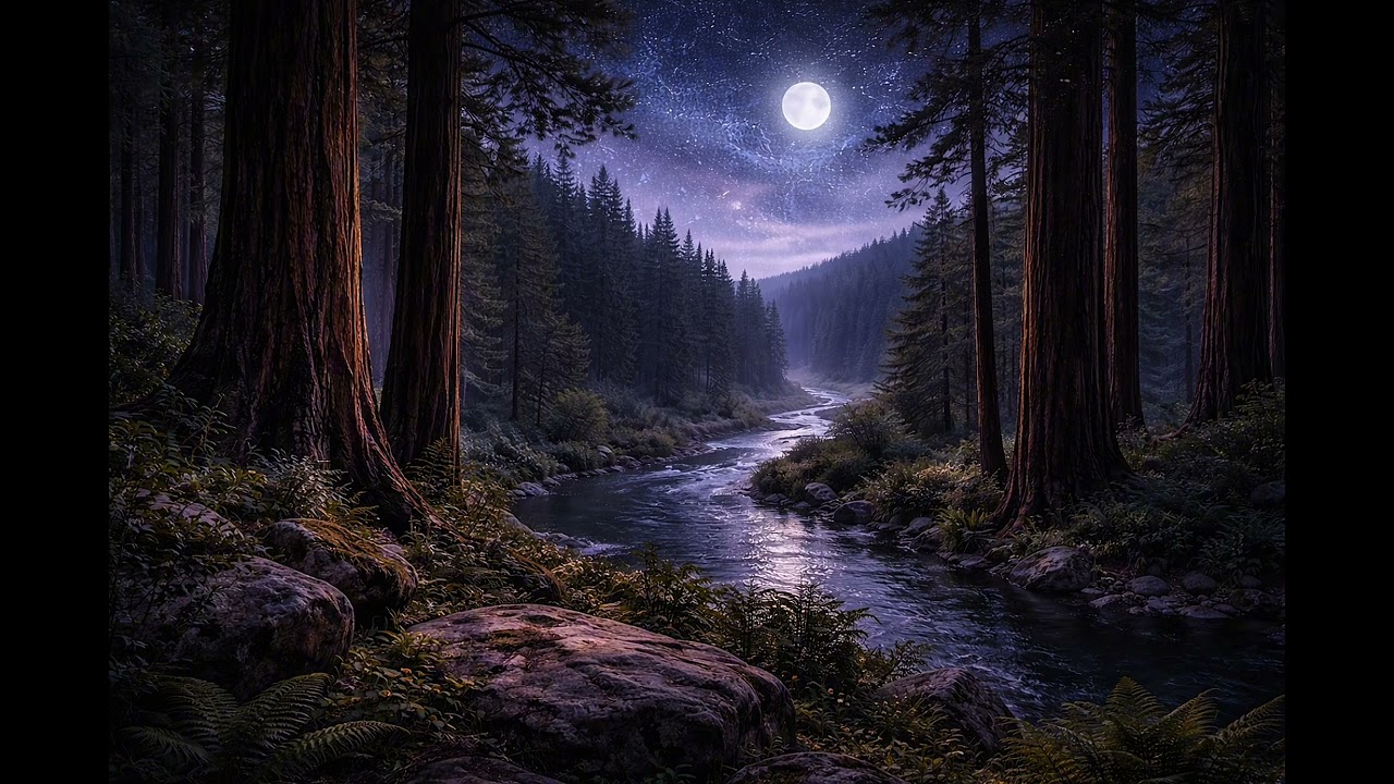 Peaceful Night in the Redwoods 🌙 | 2 Hour Native Flute