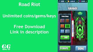 Road Riot Full Hacked | Unlimited coins/gems/keys screenshot 1