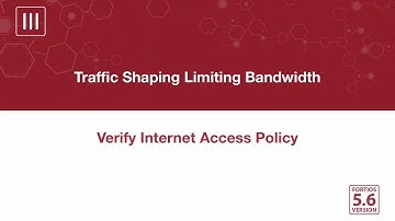 FortiGate Cookbook   Traffic Shaping Limiting Band