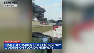 At least 2 dead after small plane crashes onto Florida highway, authorities say