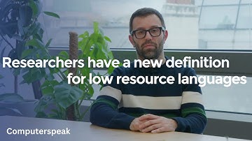Researchers have a better definition for low resource languages