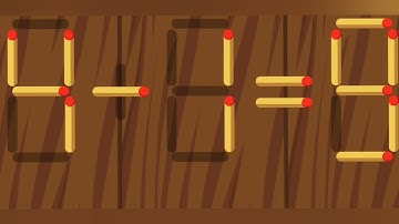 Move only 1 stick to make the equation correct | Matchstick puzzle 4-9=1