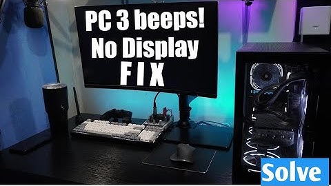 Pc 3 beeps No display fix || Computer beeps 3 times and refuses to power up Fix