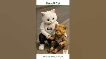 Mèo con và anh trai tốt bụng giúp đỡ bạn #cat #ai #shorts #cartoon #anime #cats #cute #mèo #meow