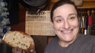 THE BEST 2 hour  Dutch oven cinnamon raisin bread no knead.