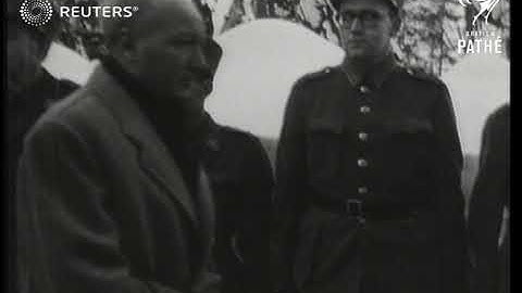 Begrafenis van lawineslachtoffers in Zwitserland (1951)