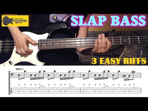 slap-bass-riffs-for-beginners---3-easy-slap-bass-lines---bass-lesson-with-tab
