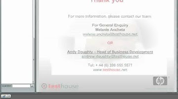 Testhouse Performance Testing Best Practice Webcast - Part 4