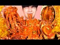 MUKBANG ASMRㅣFire! Spicy Octopus Abalone Enoki Mushroom Eat🔥Korean Seafood 후니 Hoony Eating Sound