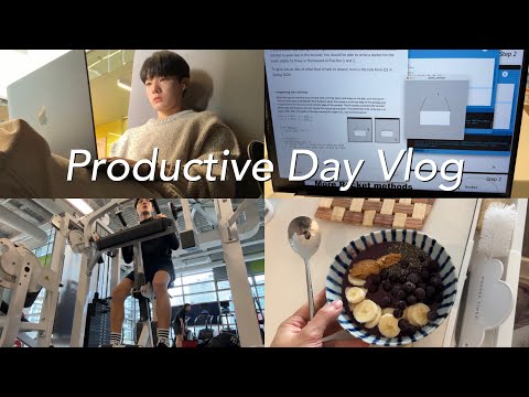a *productive* day in my life as a university student in Canada🍁, 캐나다 유학생의 생산적인 하루 브이로그