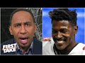 Stephen A. reacts to Antonio Brown re-signing with the Bucs | First Take