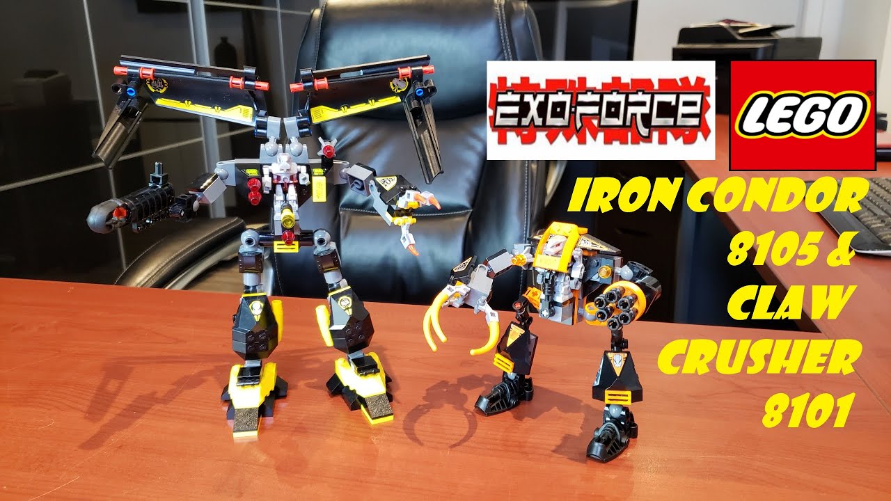 LEGO Exo Force Iron Condor 8105 & Claw Crusher 8101 Review... The  Terminators of the LEGO universe