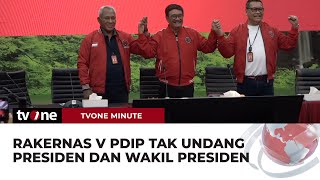 Presiden Joko Widodo Tak Diundang dalam Rakernas PDI | tvOne Minute