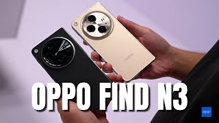Trên tay OPPO Find N3, mỏng 11.3mm khi gập, cụm ba camera chính nổi bật