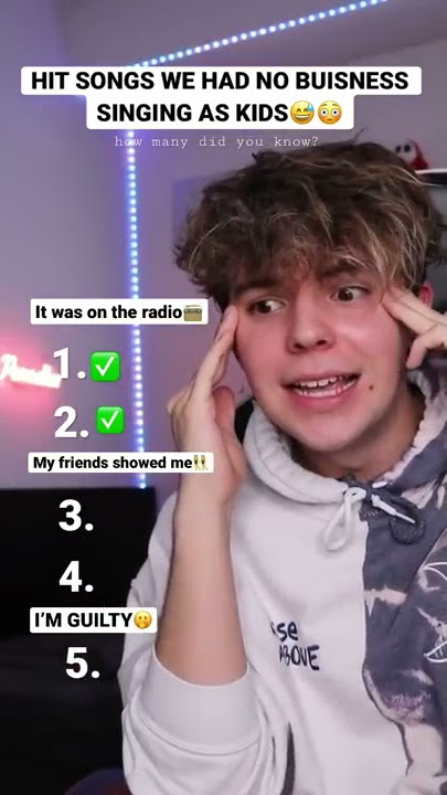 DID YOU SING THESE DIRTY SONGS AS A KID😳🤮 #shorts #viral #songtest